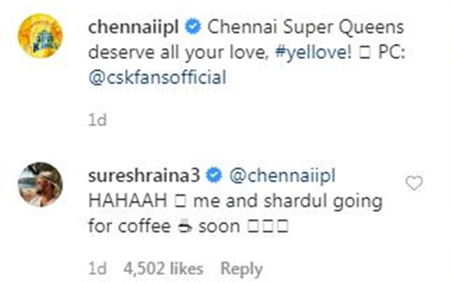 Suresh Raina's comment