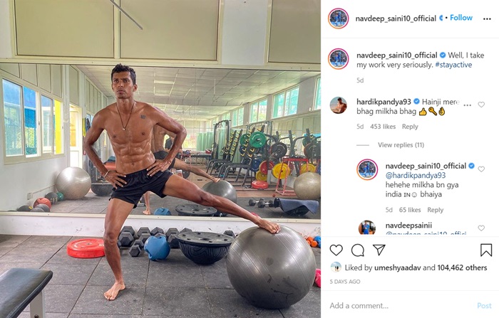 Hardik Pandya's comment