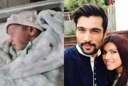 Mohammad Amir, his wife & their baby