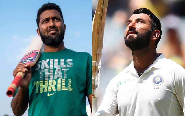 Wasim Jaffer and Cheteshwar Pujara