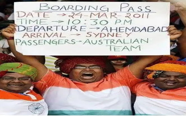 Indian fan banner