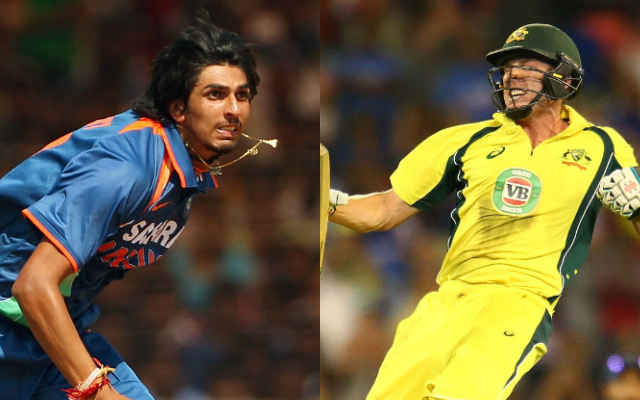Ishant Sharma and James Faulkner