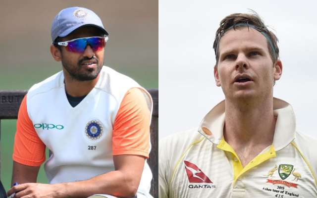 Karun Nair and Steve Smith