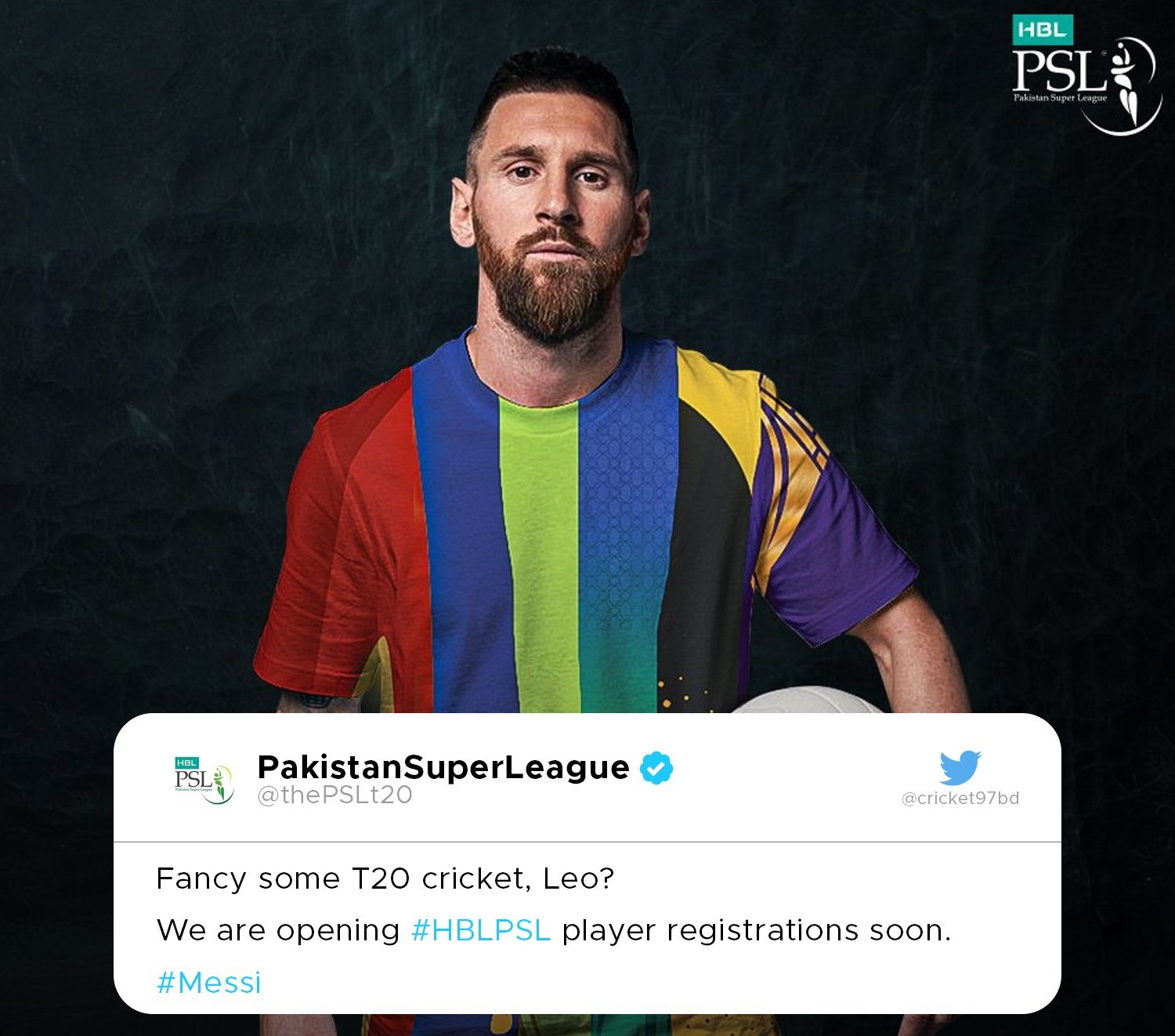 PSL Official Twitter Handle Wants Lionel Messi To Play The Tournament ...