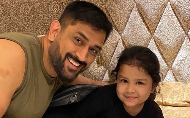 MS Dhoni and Ziva