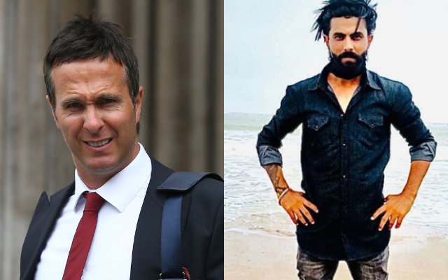 Michael Vaughan and Ravindra Jadeja