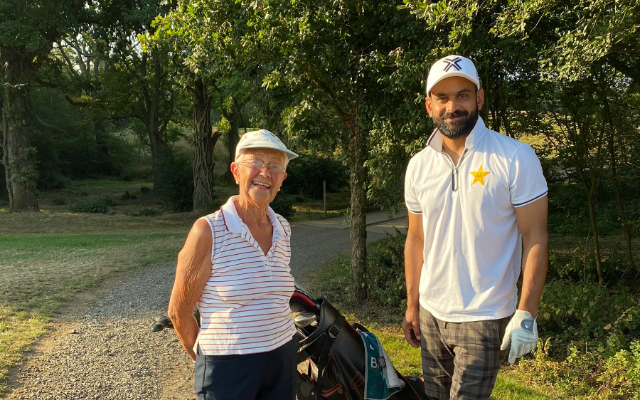 Mohammad Hafeez and old lady