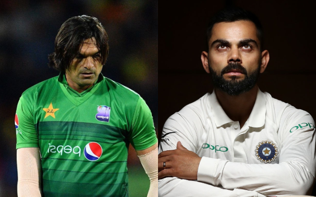 Mohammad Irfan and Virat Kohli