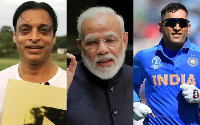 Shoaib Akhtar, MS Dhoni and Narendra Modi