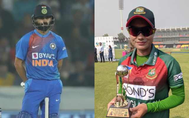 Virat Kohli and Jahanara Alam