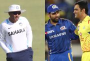 Virender Sehwag, Rohit Sharma and MS Dhoni