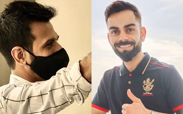 Yuzvendra Chahal and Virat Kohli