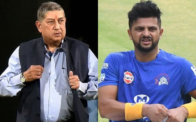 N Srinivasan and Suresh raina