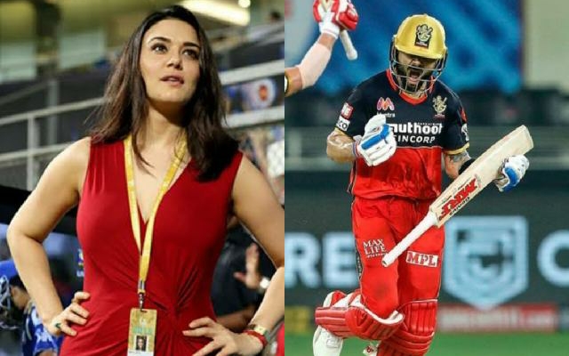 Preity Zinta and Virat Kohli