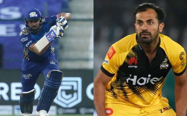 Rohit Sharma and Wahab Riaz