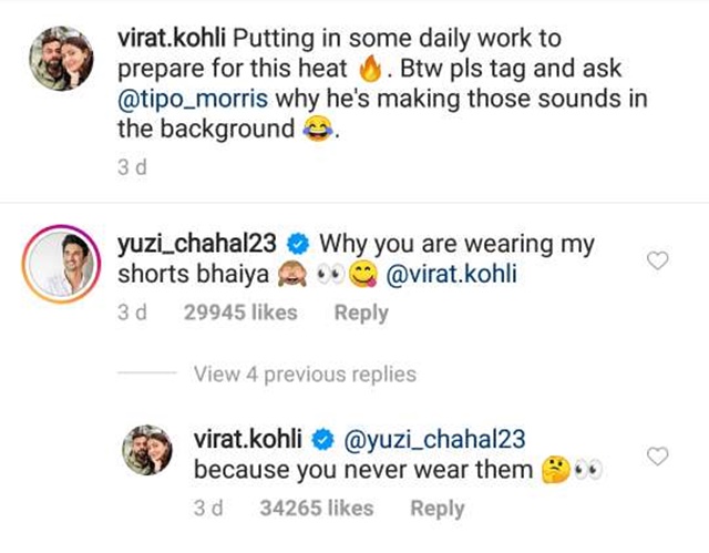 Virat Kohli's comment