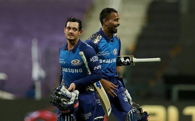 Hardik Pandya and Quinton de Kock