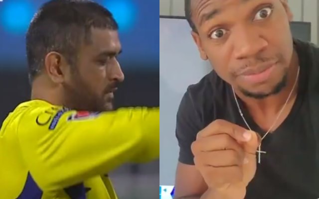 MS Dhoni and Yohan Blake