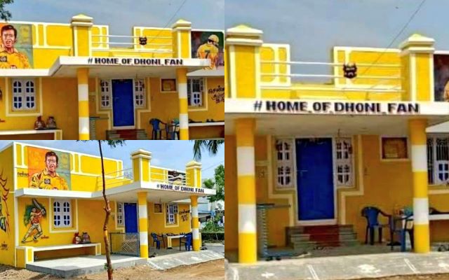 MS Dhoni's fan house