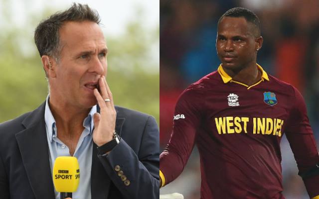 Michael Vaughan and Marlon Samuels