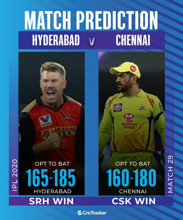 SRH vs CSK Match Prediction – Who will win today’s match? Dream11 IPL ...
