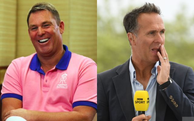 Shane Warne and Michael Vuaghan