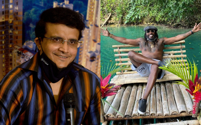Sourav Ganguly and Chris Gayle