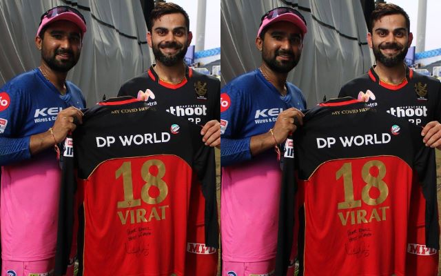 Virat Kohli and Rahul Tewatia