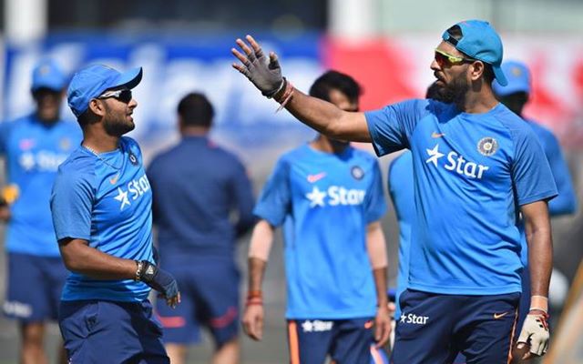Yuvraj Singh and Rishabh Pant