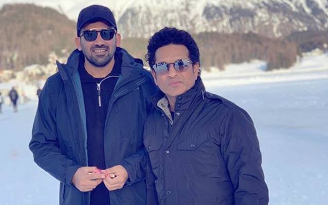 Zaheer Khan and Sachin Tendulkar