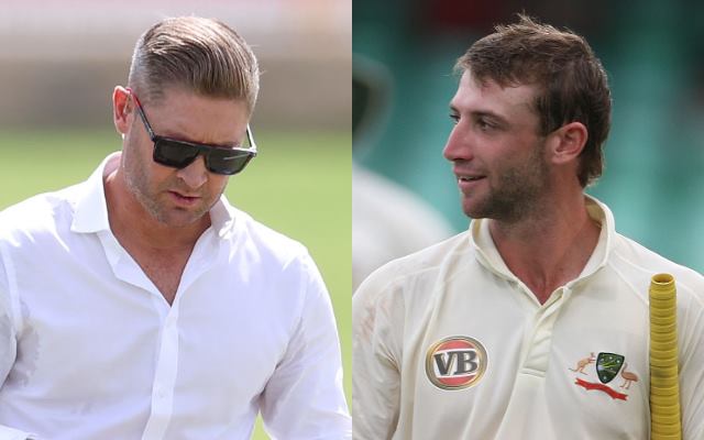 Michael Clarke and Phillip Hughes