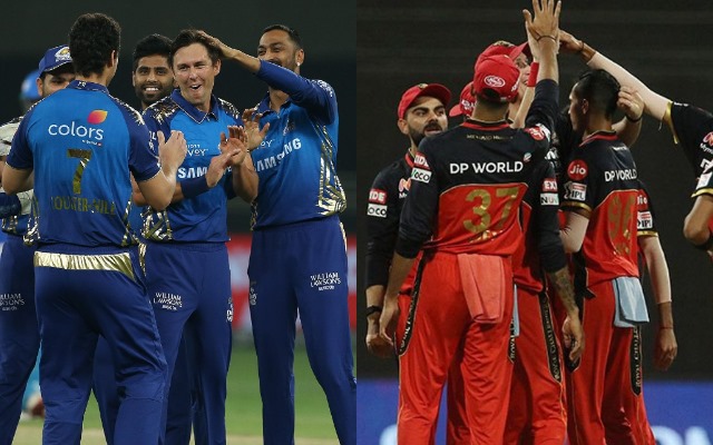 Mumbai Indians and Royal Challengers Bangalore