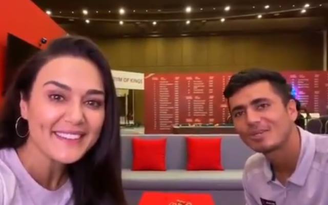 Preity Zinta and Mujeeb Ur Rahman