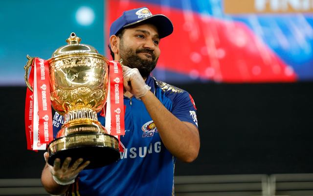 IPL 2021 Rohit Sharma Joins Mumbai Indians Camp Just A Day After 
