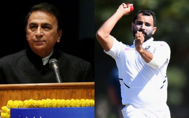 Sunil Gavaskar and Mohammed Shami