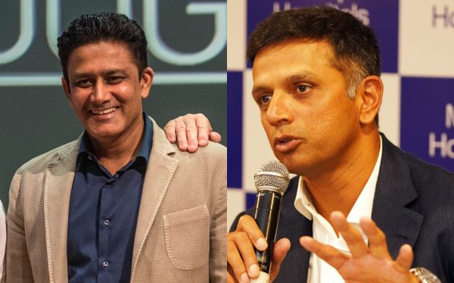 Anil Kumble and Rahul Dravid