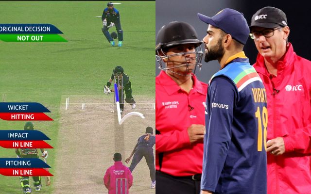 Matthew Wade, Virat Kohli and Umpires