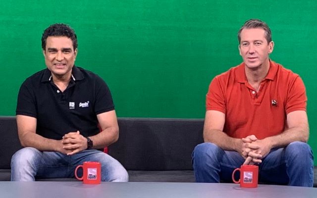 Sanjay Manjrekar and Glenn McGrath
