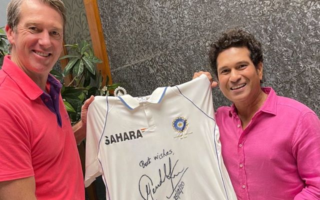 Glenn McGrath and Sachin Tendulkar