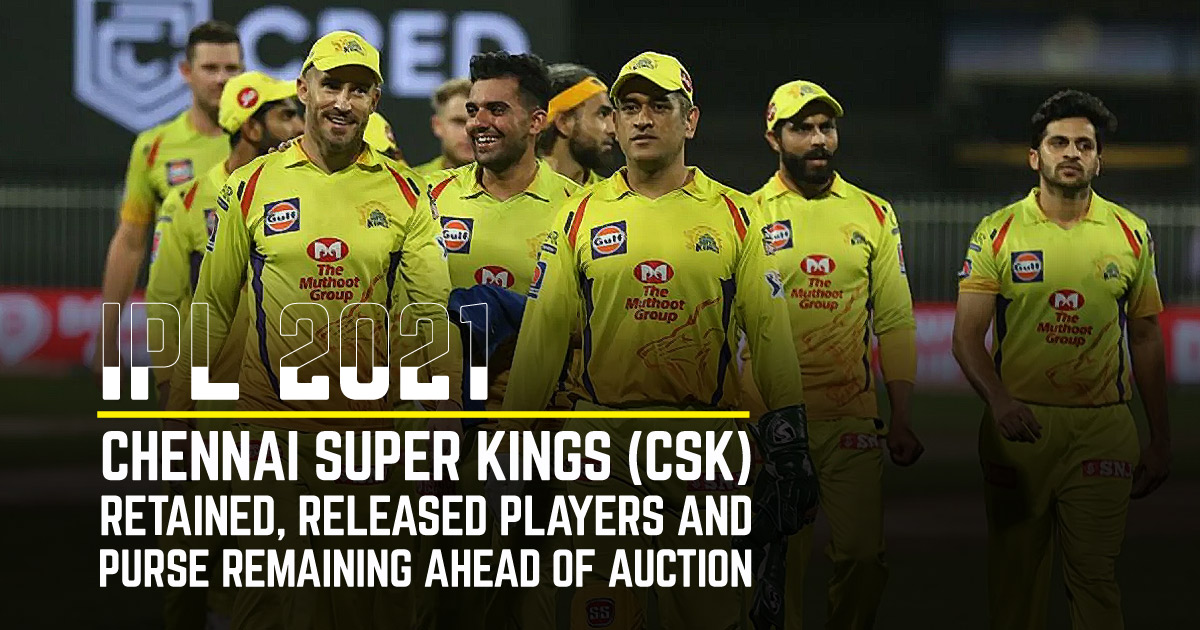IPL 2021: Chennai Super Kings (CSK) retained, released ...