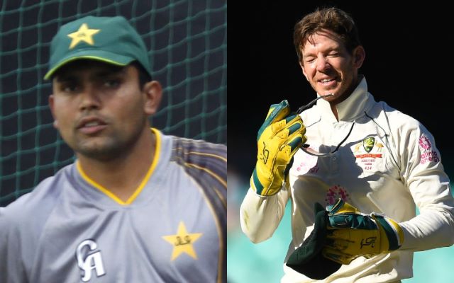 Kamran Akmal and Tim Paine