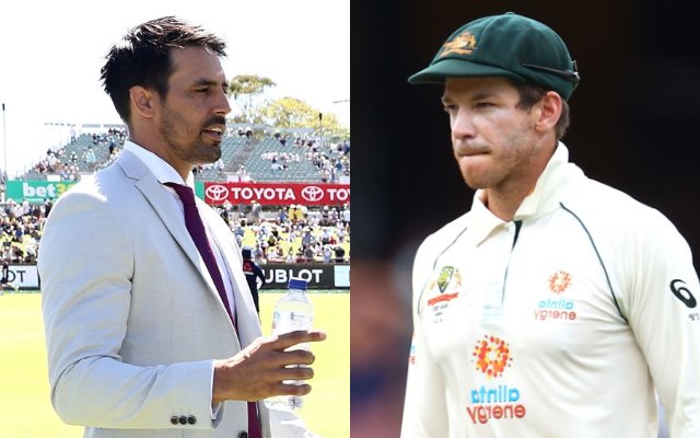 Mitchell Johnson and Tim Paine
