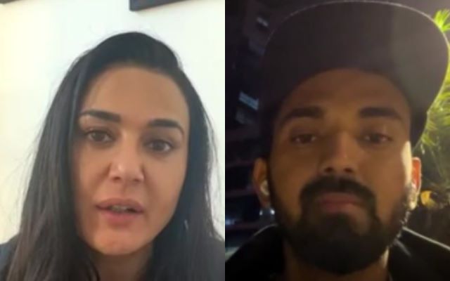 Preity Zinta and KL Rahul