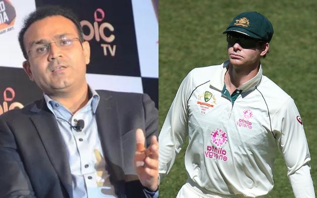 Virender Sehwag and Tim Paine
