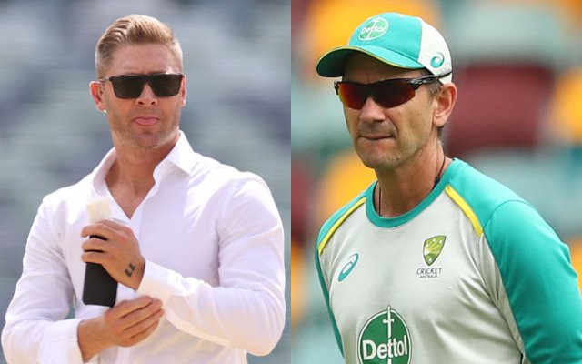 Michael Clarke and Justin Langer