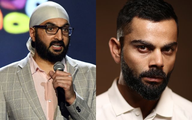 Monty Panesar and Virat Kohli