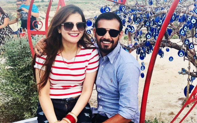 Siddharth Kaul and his wife