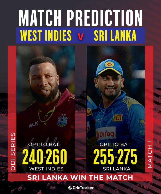 Wi Vs Sl 1st Odi Match Prediction Who Will Win Todays Match