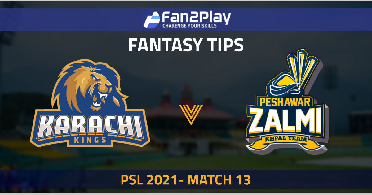 PSL 2021, Match 13 - KAR vs PES: Fan2Play Fantasy Cricket ...