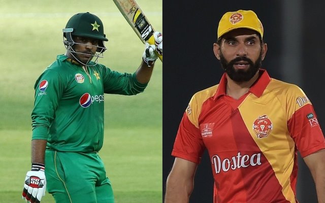 Sharjeel Khan and Misbah-ul-Haq